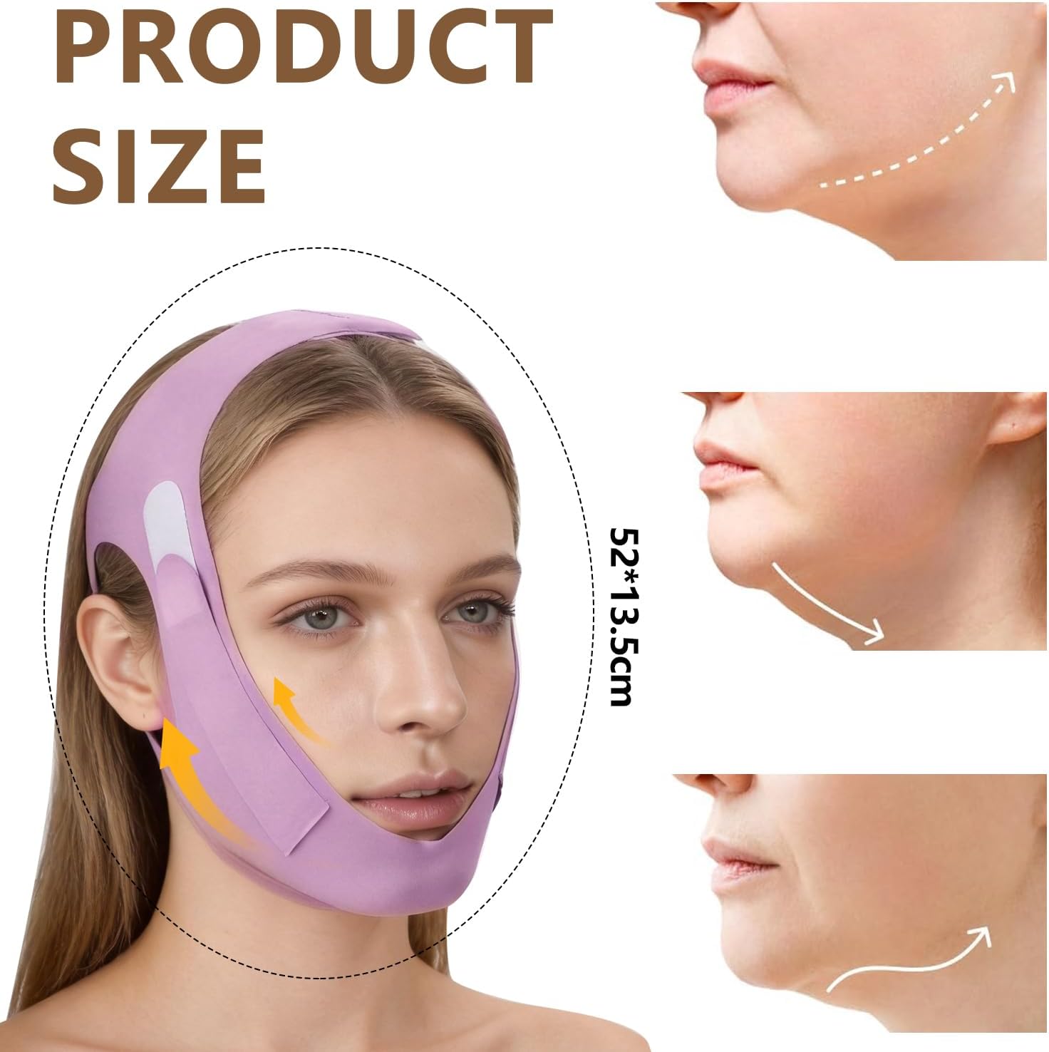 Chin Strap Face Lift Band Tape for Sleeping Double Chin Reducer Jawline Lifting Device V Line Mask for Skincare Routine Jawline Shaper Firming for Women and Men