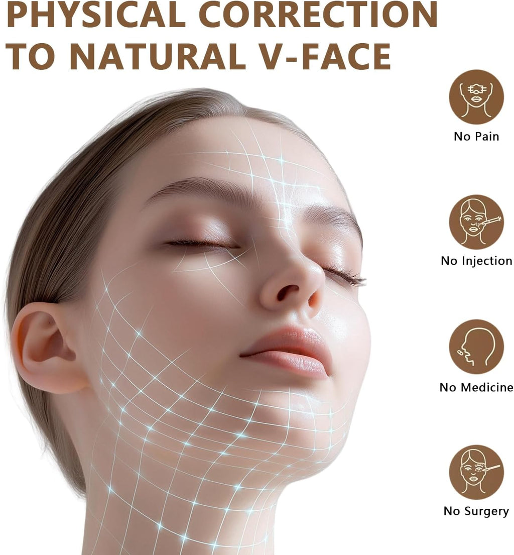 Chin Strap Face Lift Band Tape for Sleeping Double Chin Reducer Jawline Lifting Device V Line Mask for Skincare Routine Jawline Shaper Firming for Women and Men