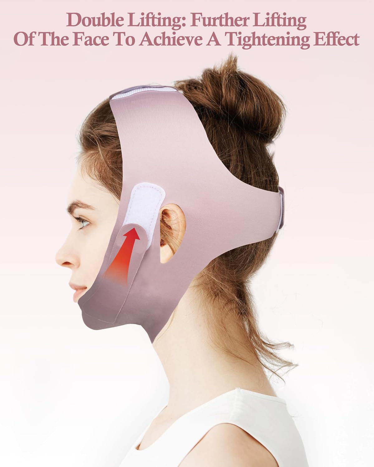 V Line Face Slimming Mask for Sleeping, Reusable Chin Strap Jawline Shaper, Double Chin Reducer, V Shaped Face Lifting Mask, Chin Up Patch, Jaw Exerciser for Women and Men